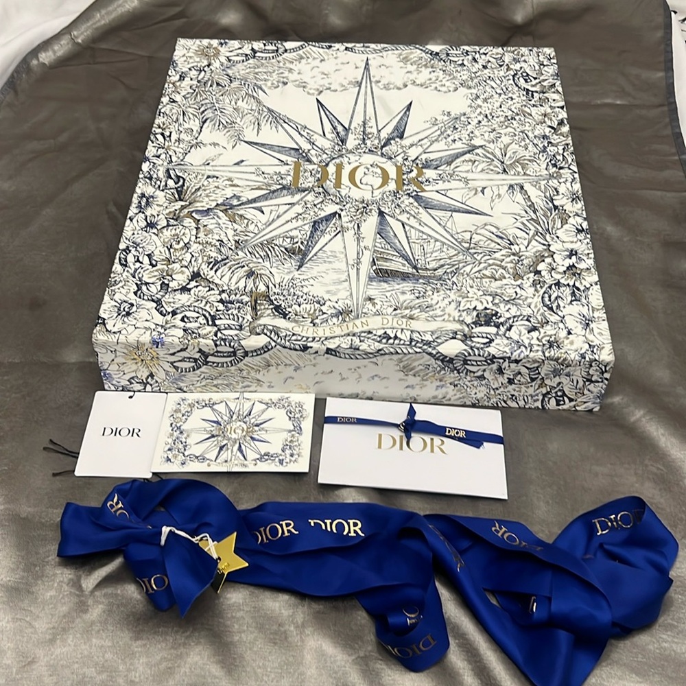 Dior Gift Box Empty Celestial Nautical Star Blue Gold